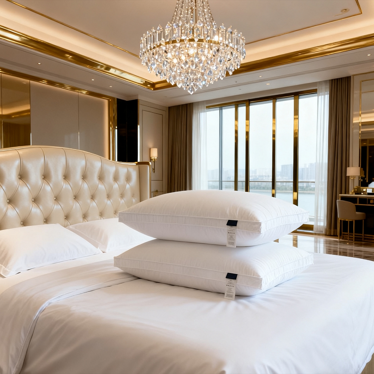 91家纺网 家纺一手货源 找家纺 （总）安力森/诚臻酒店用品 2025新款德国羽丝绒立体枕｜千分之一细密度 五星品质 睡出云朵感