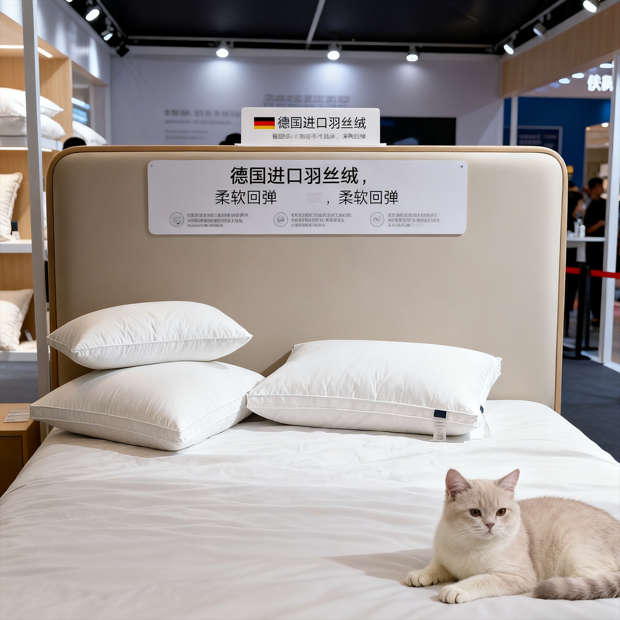 91家纺网 家纺一手货源 找家纺 （总）安力森/诚臻酒店用品 2025新款德国羽丝绒立体枕｜千分之一细密度 五星品质 睡出云朵感