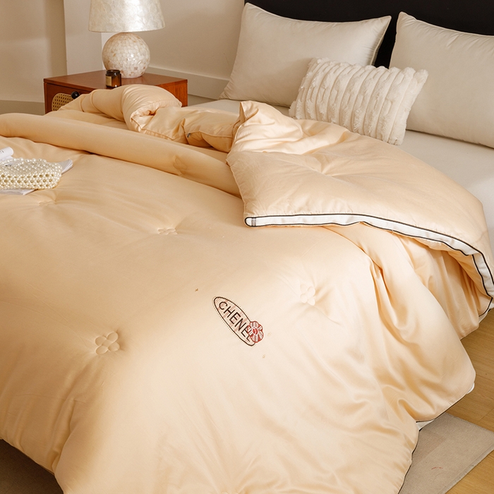 91家纺网 家纺一手货源 找家纺 米洛贝伊 2025新款艾绒暖芯被大豆被被子被芯冬被 花庭玉