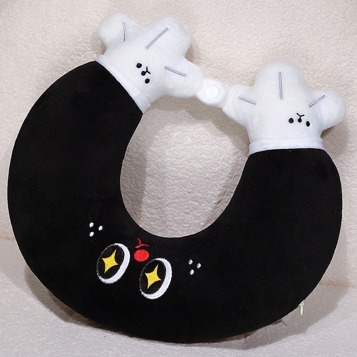 91家纺网 家纺一手货源 找家纺 （总）仟亿莱 2025新款水晶绒小黑手u枕