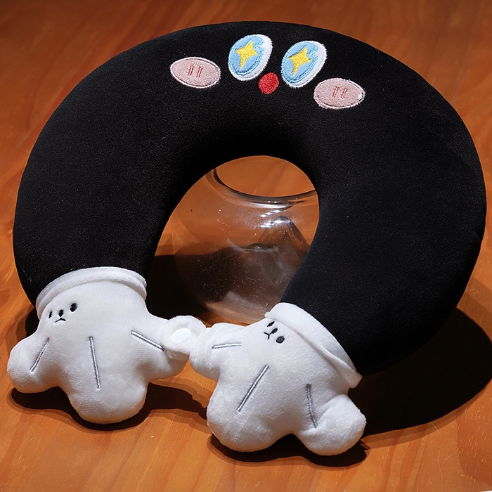 91家纺网 家纺一手货源 找家纺 （总）仟亿莱 2025新款水晶绒小黑手u枕