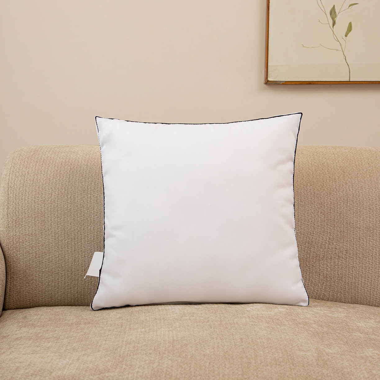 91家纺网 家纺一手货源 找家纺 （总）沐沐家纺 2025新款立体黑边磨毛枕芯