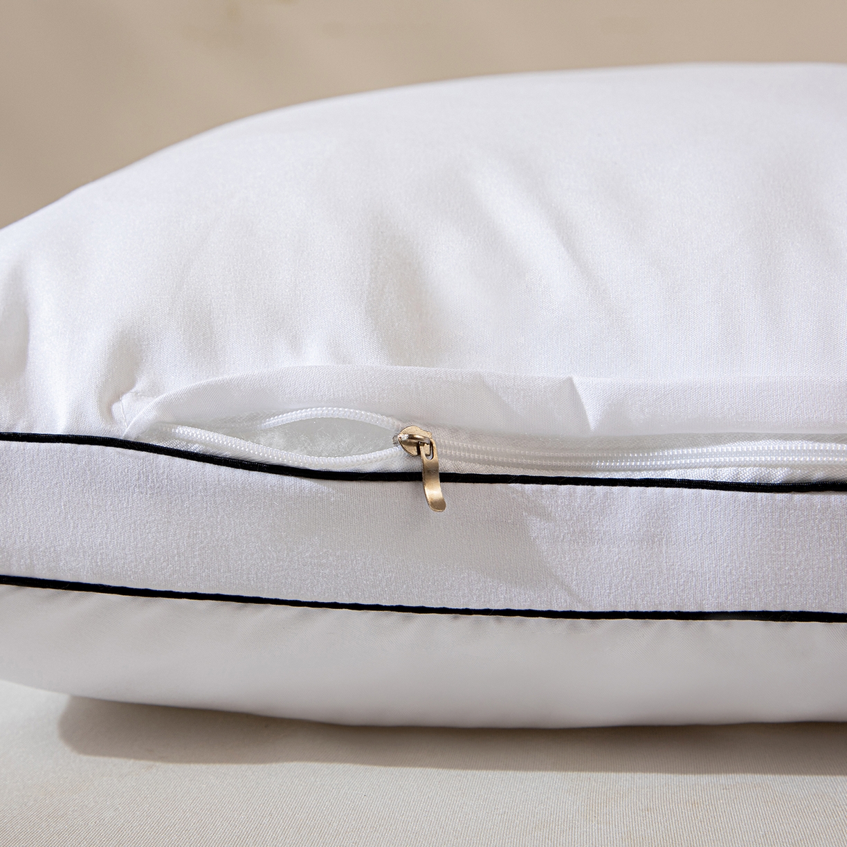 91家纺网 家纺一手货源 找家纺 （总）沐沐家纺 2025新款立体黑边磨毛枕芯