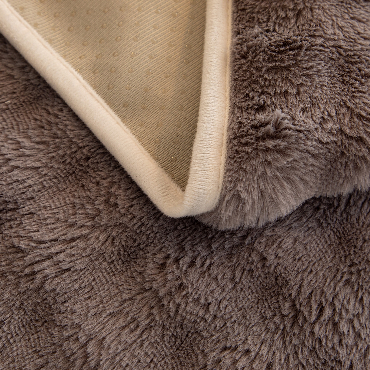 91家纺网 家纺一手货源 找家纺 沐沐家纺 2026新款兔毛沙发垫 深灰