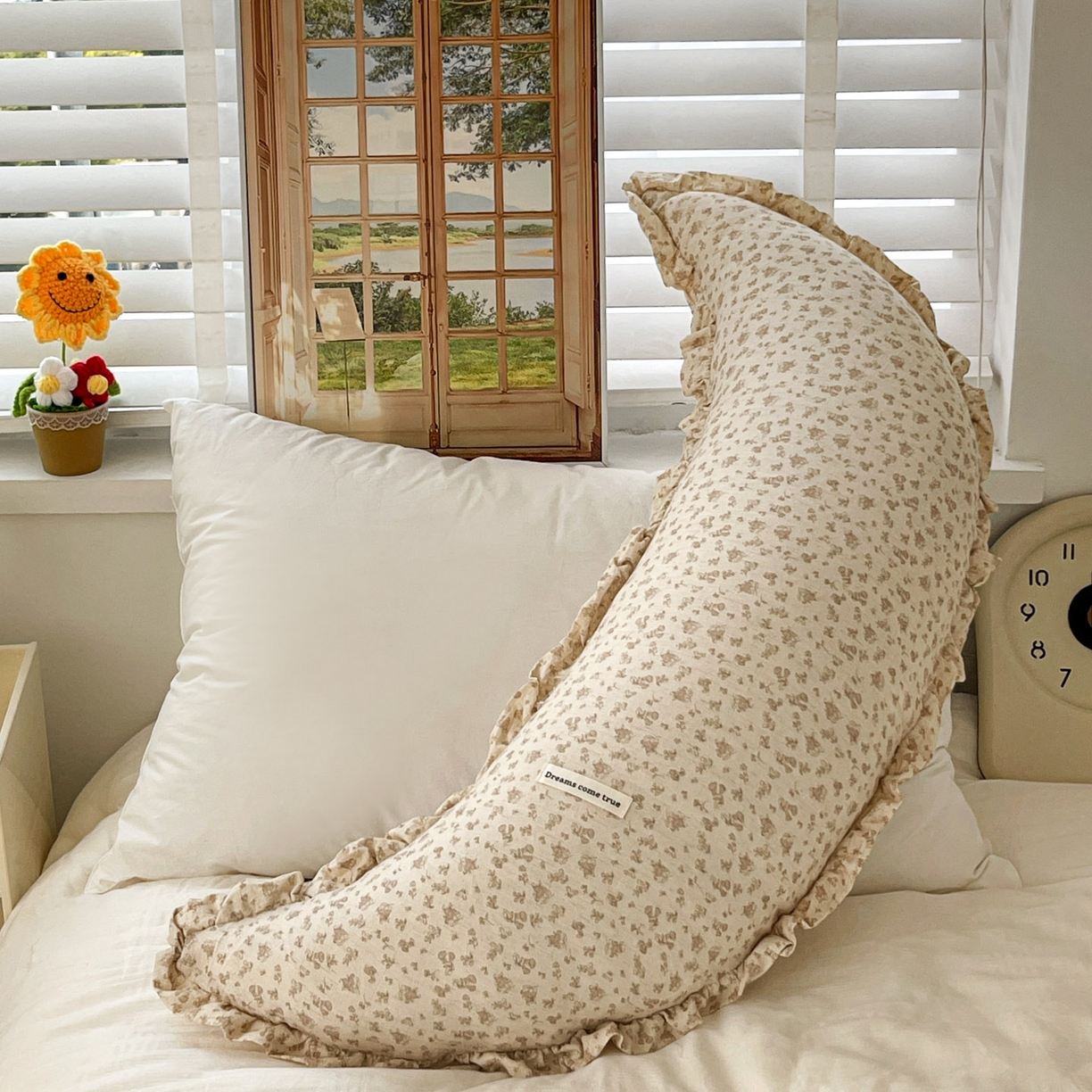 91家纺网 家纺一手货源 找家纺 亦帆枕芯 2025新款棉麻月牙抱枕宝宝安抚枕可拆洗床头靠垫孕妇枕夹腿抱枕25x80cm 008号棉麻月牙抱枕