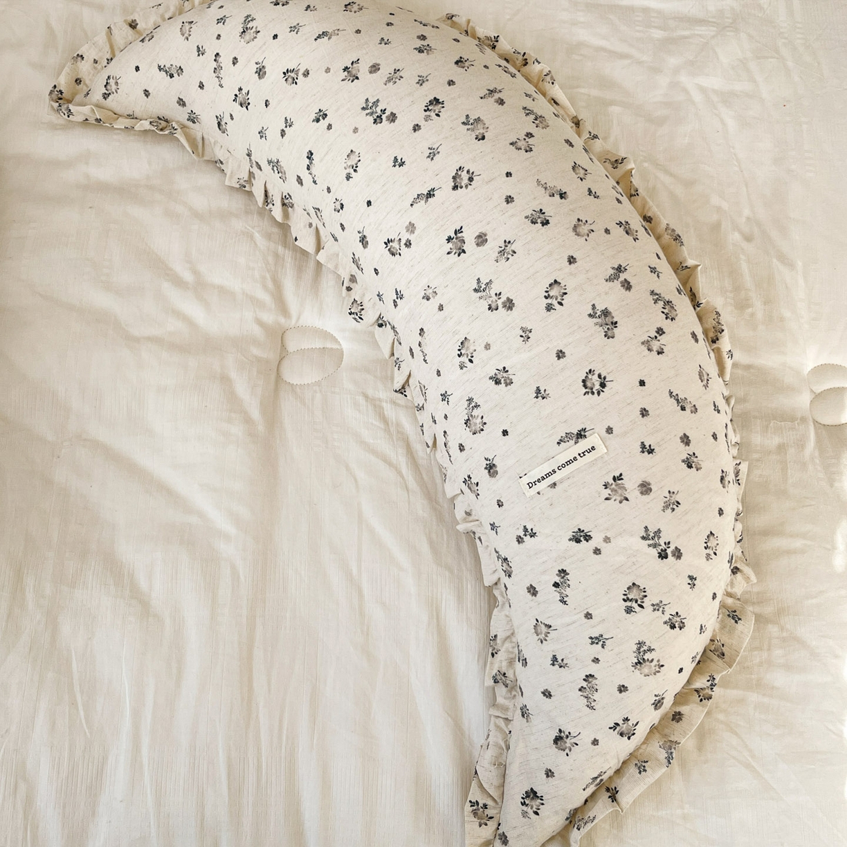 91家纺网 家纺一手货源 找家纺 亦帆枕芯 2025新款棉麻月牙抱枕宝宝安抚枕可拆洗床头靠垫孕妇枕夹腿抱枕25x80cm 007号棉麻月牙抱枕