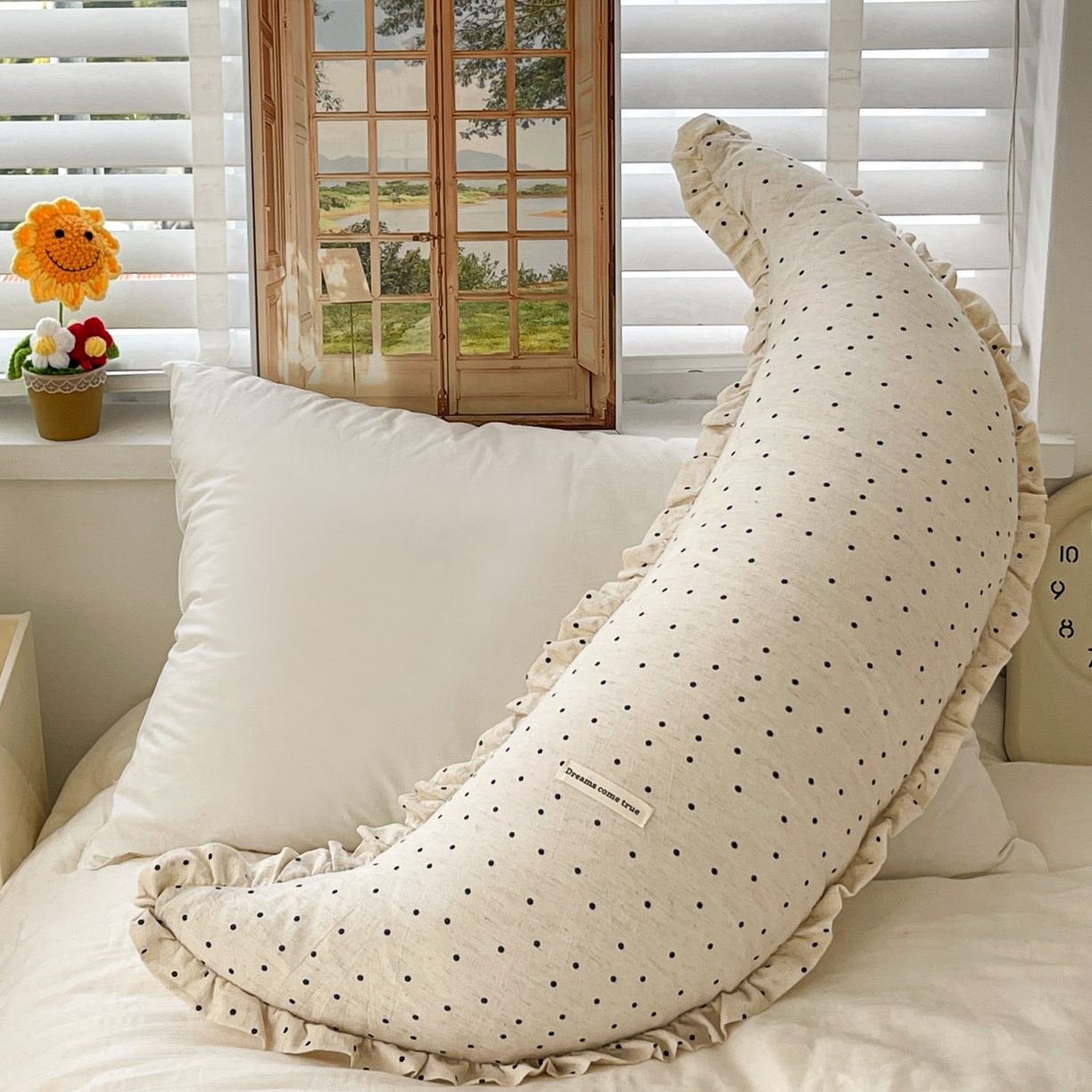 91家纺网 家纺一手货源 找家纺 亦帆枕芯 2025新款棉麻月牙抱枕宝宝安抚枕可拆洗床头靠垫孕妇枕夹腿抱枕25x80cm 009号棉麻月牙抱枕