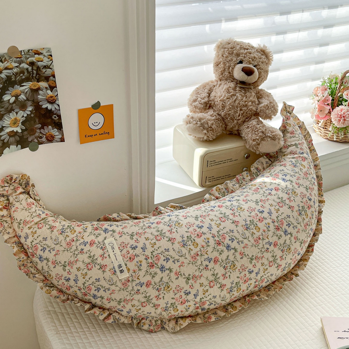 91家纺网 家纺一手货源 找家纺 亦帆枕芯 2025新款棉麻月牙抱枕宝宝安抚枕可拆洗床头靠垫孕妇枕夹腿抱枕25x80cm 014号棉麻月牙抱枕