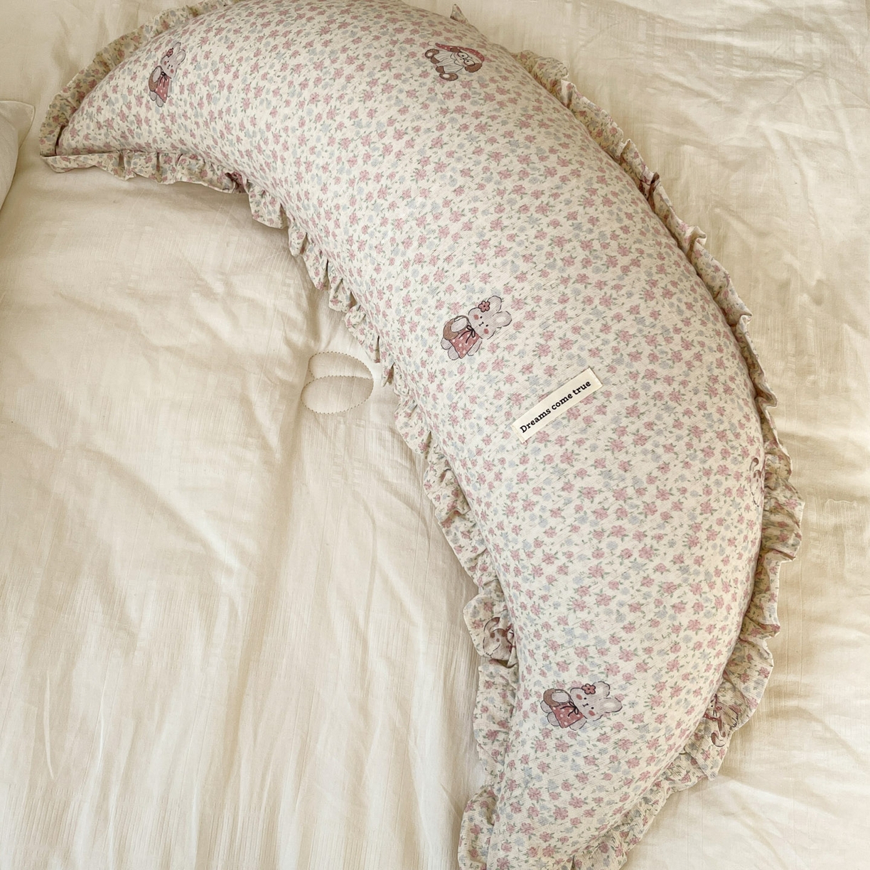 91家纺网 家纺一手货源 找家纺 亦帆枕芯 2025新款棉麻月牙抱枕宝宝安抚枕可拆洗床头靠垫孕妇枕夹腿抱枕25x80cm 002号棉麻月牙抱枕