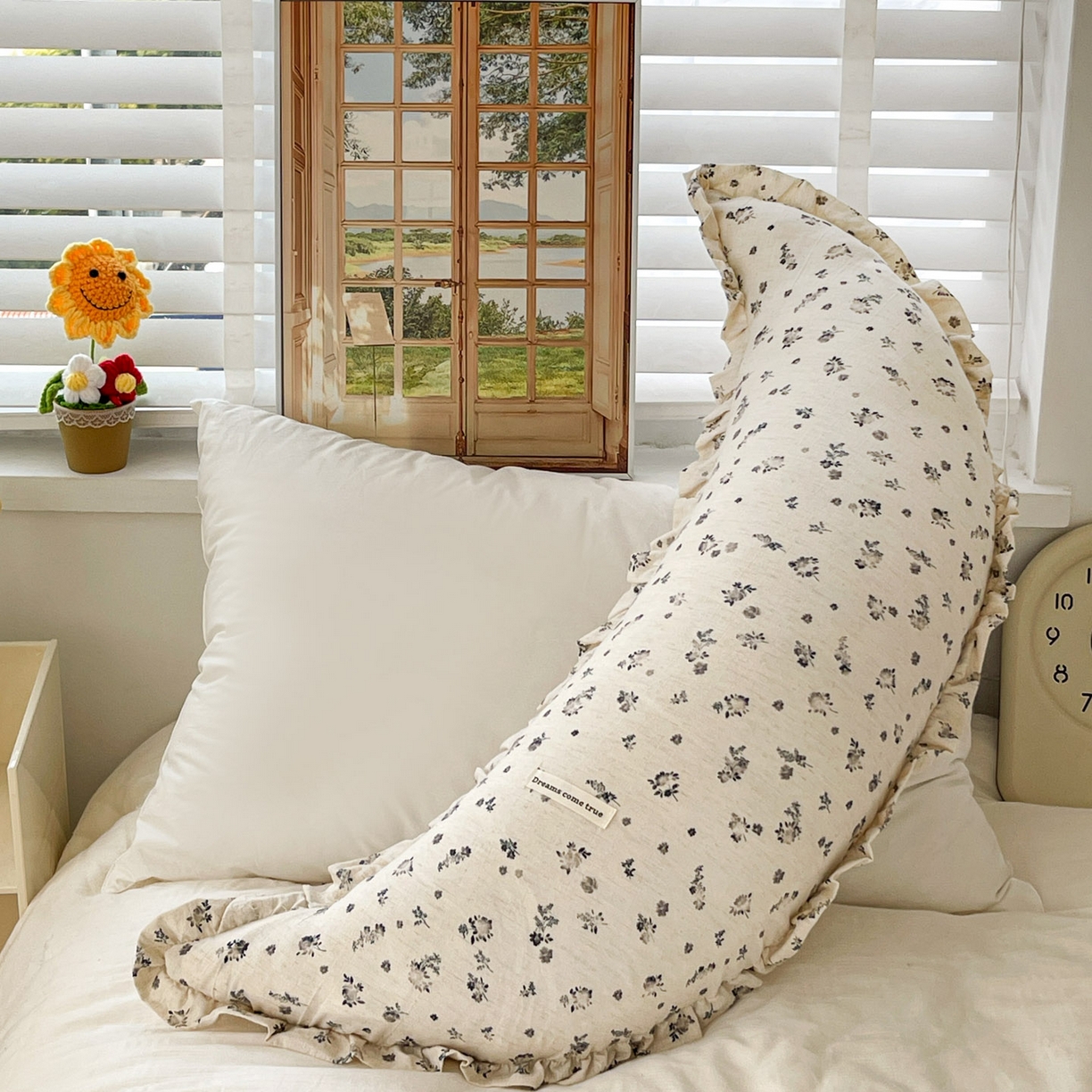 91家纺网 家纺一手货源 找家纺 亦帆枕芯 2025新款棉麻月牙抱枕宝宝安抚枕可拆洗床头靠垫孕妇枕夹腿抱枕25x80cm 007号棉麻月牙抱枕