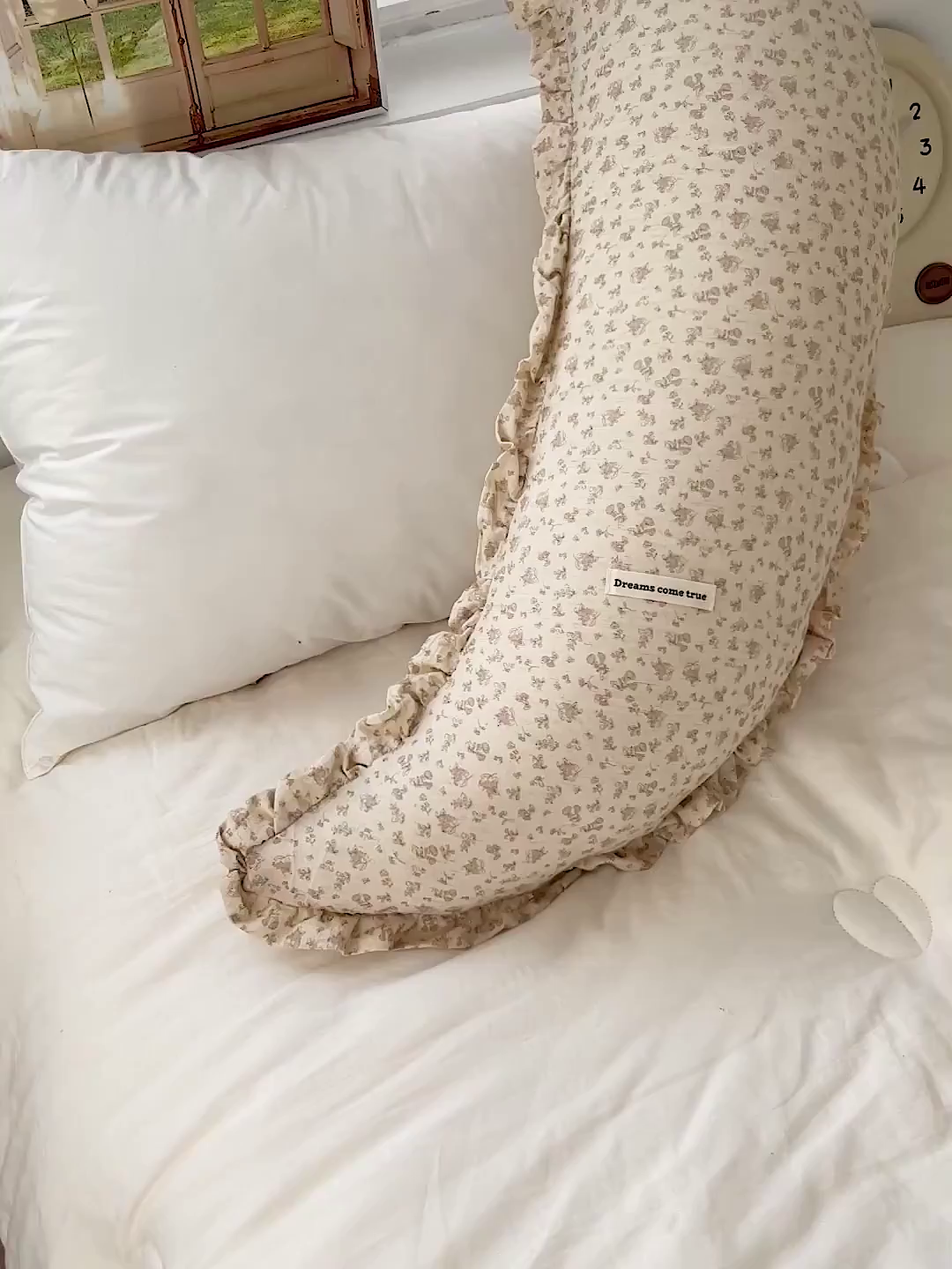 91家纺网 家纺一手货源 找家纺 亦帆枕芯 2025新款棉麻月牙抱枕宝宝安抚枕可拆洗床头靠垫孕妇枕夹腿抱枕25x80cm 008号棉麻月牙抱枕