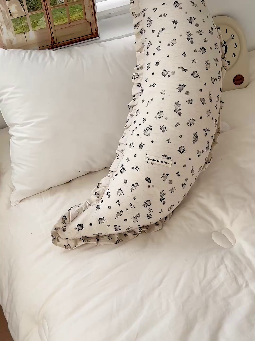 91家纺网 家纺一手货源 找家纺 亦帆枕芯 2025新款棉麻月牙抱枕宝宝安抚枕可拆洗床头靠垫孕妇枕夹腿抱枕25x80cm 007号棉麻月牙抱枕