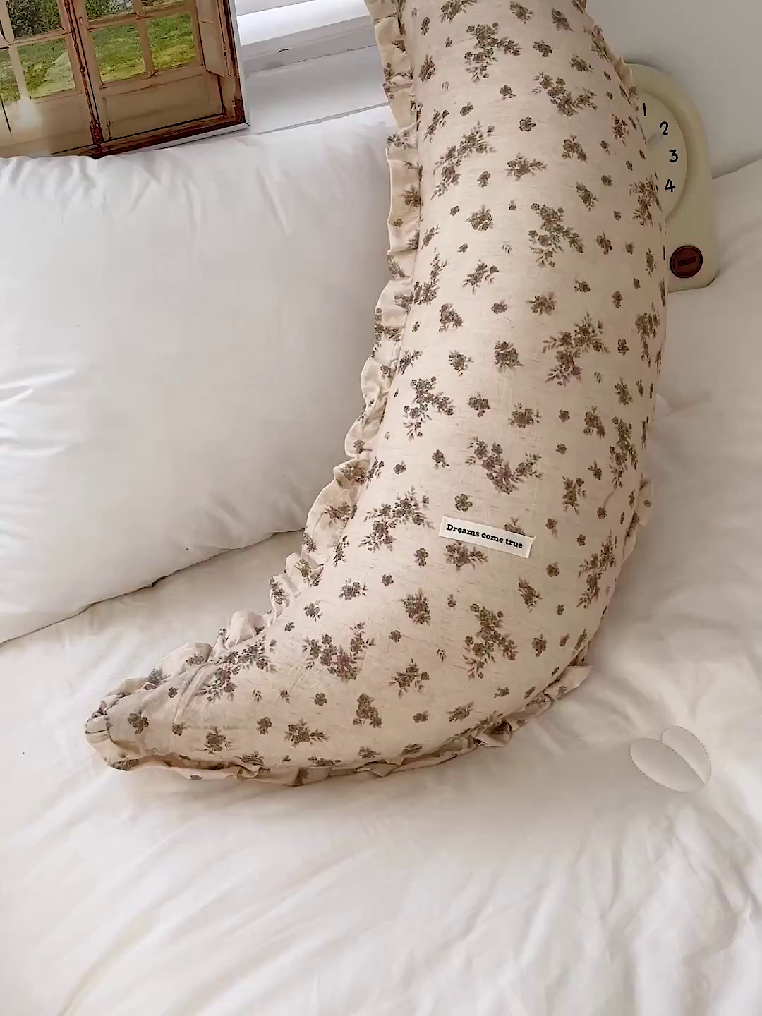 91家纺网 家纺一手货源 找家纺 亦帆枕芯 2025新款棉麻月牙抱枕宝宝安抚枕可拆洗床头靠垫孕妇枕夹腿抱枕25x80cm 003号棉麻月牙抱枕