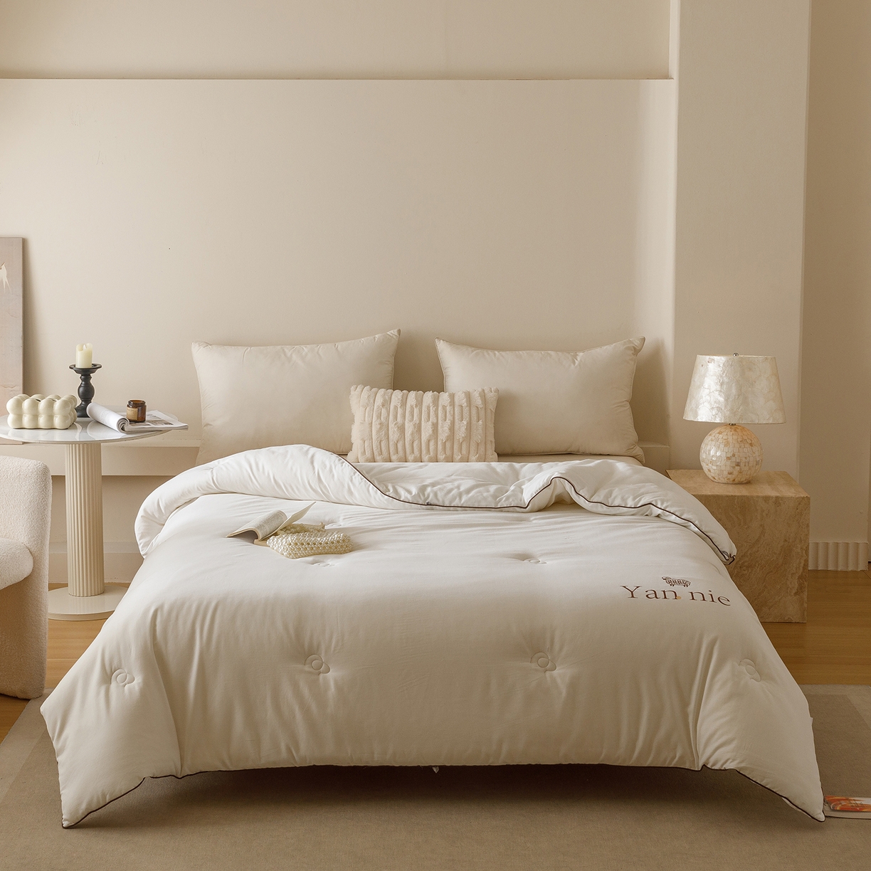 91家纺网 家纺一手货源 找家纺 （总）米洛贝伊 2025新款羊焰焰欧洲羊毛被子被芯冬被