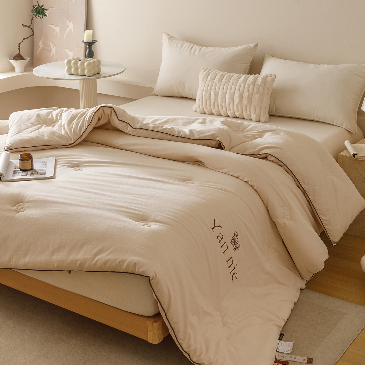 91家纺网 家纺一手货源 找家纺 （总）米洛贝伊 2025新款羊焰焰欧洲羊毛被子被芯冬被