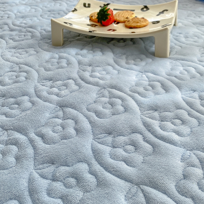 91家纺网 家纺一手货源 找家纺 钰锦珀家纺 2025新款高克重牛奶绒蕾丝双层花边床盖四件套床盖三件套 墨尔本