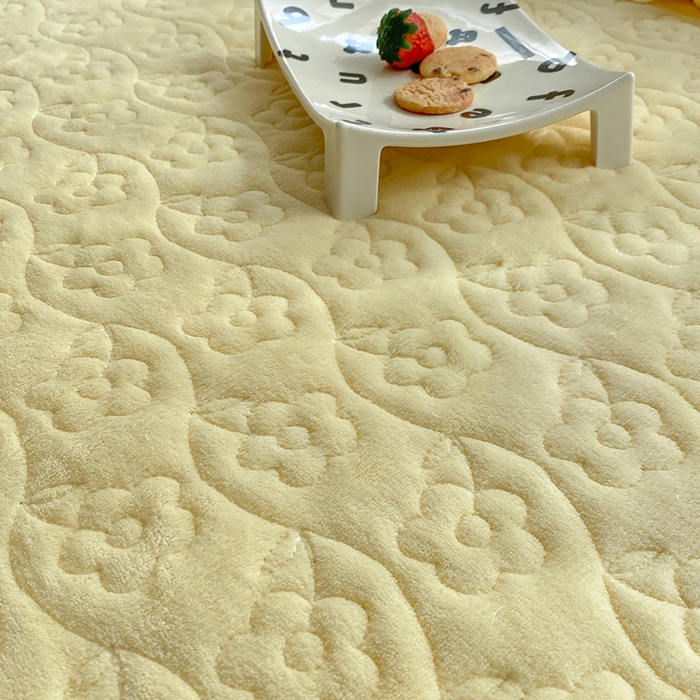 91家纺网 家纺一手货源 找家纺 钰锦珀家纺 2025新款高克重牛奶绒蕾丝双层花边床盖四件套床盖三件套 梨花落