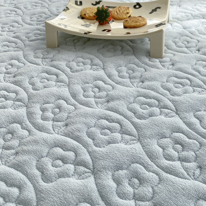 91家纺网 家纺一手货源 找家纺 钰锦珀家纺 2025新款高克重牛奶绒蕾丝双层花边床盖四件套床盖三件套 童趣星海