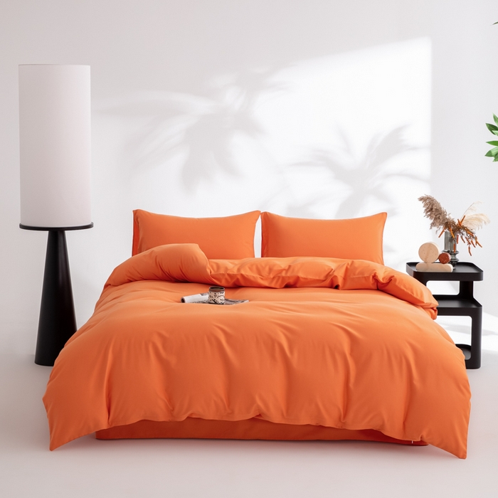 91家纺网 家纺一手货源 找家纺 （总）寝柔家纺 2025新款60S纯色长绒棉磨毛素色四件套床单床笠款