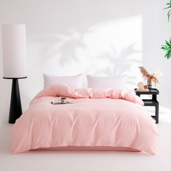 91家纺网 家纺一手货源 找家纺 （总）寝柔家纺 2025新款60S全棉磨毛纯色纯棉长绒棉被套单双人床