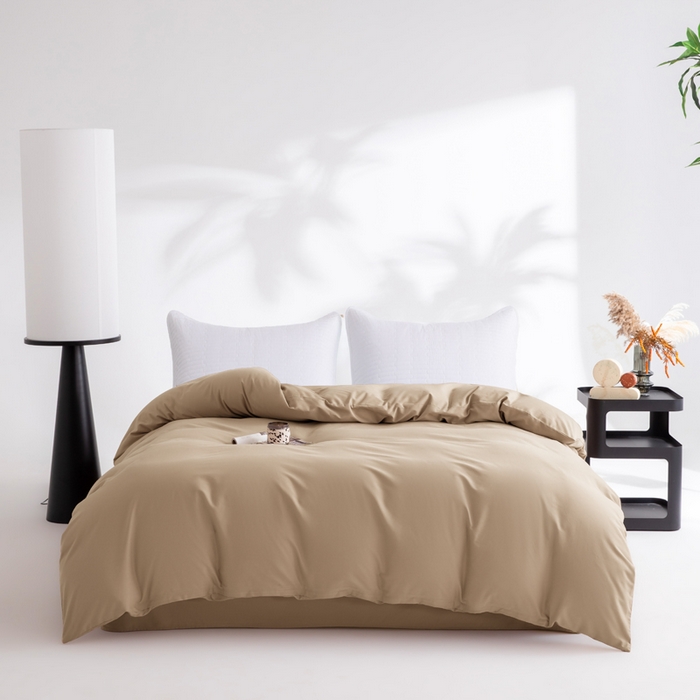 91家纺网 家纺一手货源 找家纺 （总）寝柔家纺 2025新款60S全棉磨毛纯色纯棉长绒棉被套单双人床