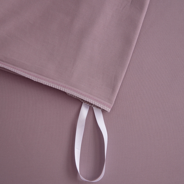 91家纺网 家纺一手货源 找家纺 寝柔家纺 2025新款60S全棉磨毛纯色纯棉长绒棉被套单双人床 魅力紫