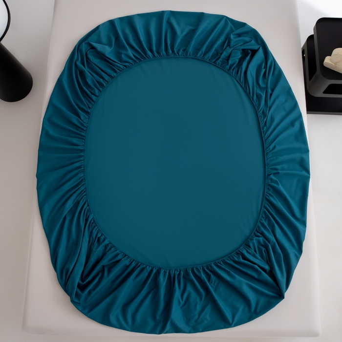 91家纺网 家纺一手货源 找家纺 （总）寝柔家纺 2025新款60S全棉磨毛纯色长绒棉纯棉床笠多规格（高度为床笠高度，适用床垫厚度应适当减去5厘米左右）