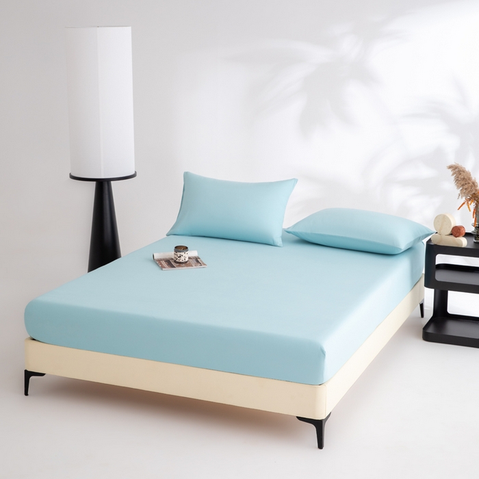 91家纺网 家纺一手货源 找家纺 寝柔家纺 2025新款60S全棉磨毛纯色长绒棉纯棉床笠多规格 水波兰（高度为床笠高度，适用床垫厚度应适当减去5厘米左右）