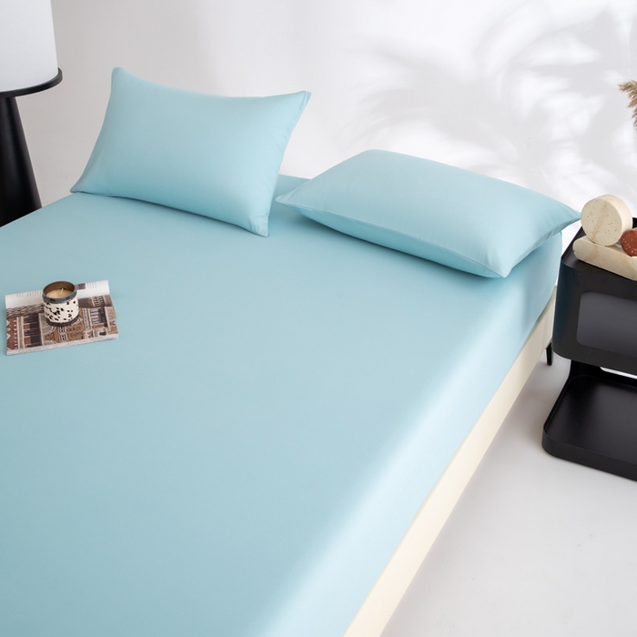 91家纺网 家纺一手货源 找家纺 寝柔家纺 2025新款60S全棉磨毛纯色长绒棉纯棉床笠多规格 水波兰（高度为床笠高度，适用床垫厚度应适当减去5厘米左右）