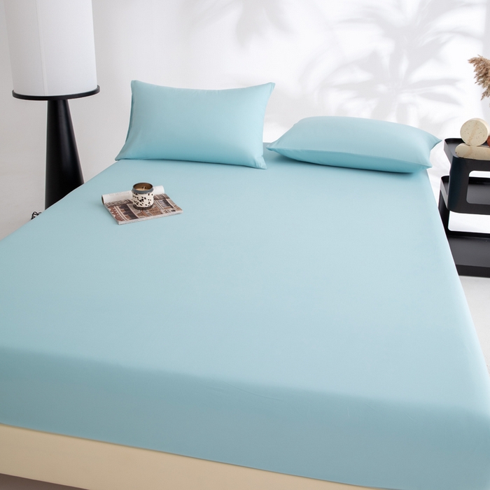 91家纺网 家纺一手货源 找家纺 寝柔家纺 2025新款60S全棉磨毛纯色长绒棉纯棉床笠多规格 水波兰（高度为床笠高度，适用床垫厚度应适当减去5厘米左右）