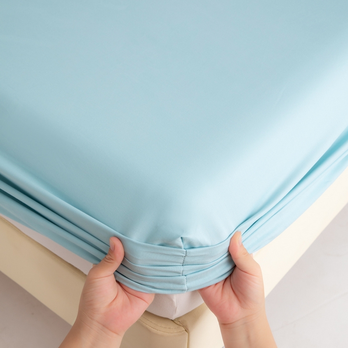 91家纺网 家纺一手货源 找家纺 寝柔家纺 2025新款60S全棉磨毛纯色长绒棉纯棉床笠多规格 水波兰（高度为床笠高度，适用床垫厚度应适当减去5厘米左右）