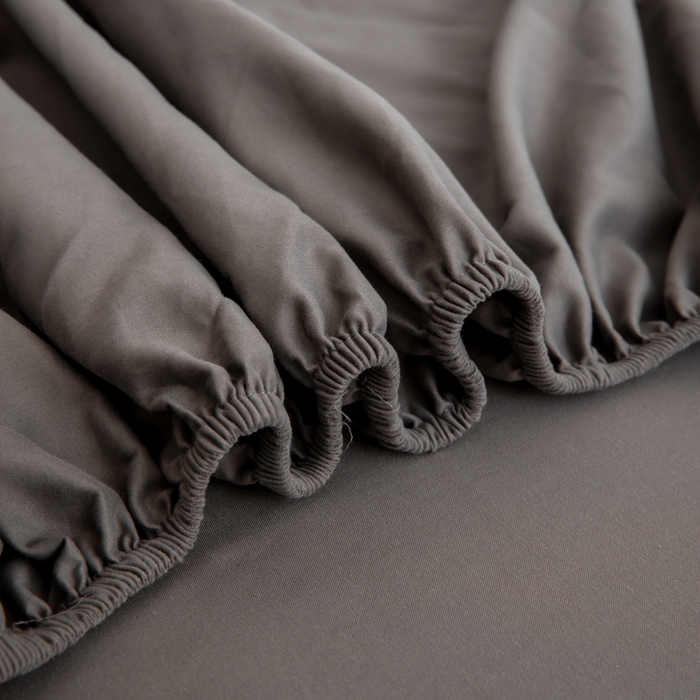 91家纺网 家纺一手货源 找家纺 寝柔家纺 2025新款60S全棉磨毛纯色长绒棉纯棉床笠多规格 碳木灰（高度为床笠高度，适用床垫厚度应适当减去5厘米左右）