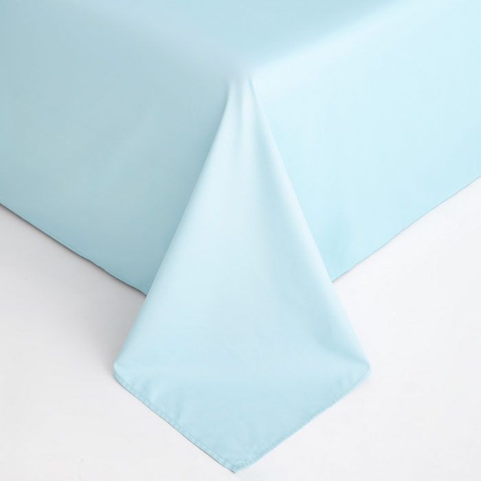 91家纺网 家纺一手货源 找家纺 寝柔家纺 2025新款60支全棉贡缎纯色纯棉床单素色 水波兰