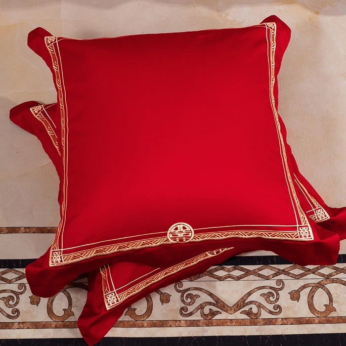 91家纺网 家纺一手货源 找家纺 蒂爵 全棉纯棉长绒棉大绣花婚庆四件套 百花贺喜