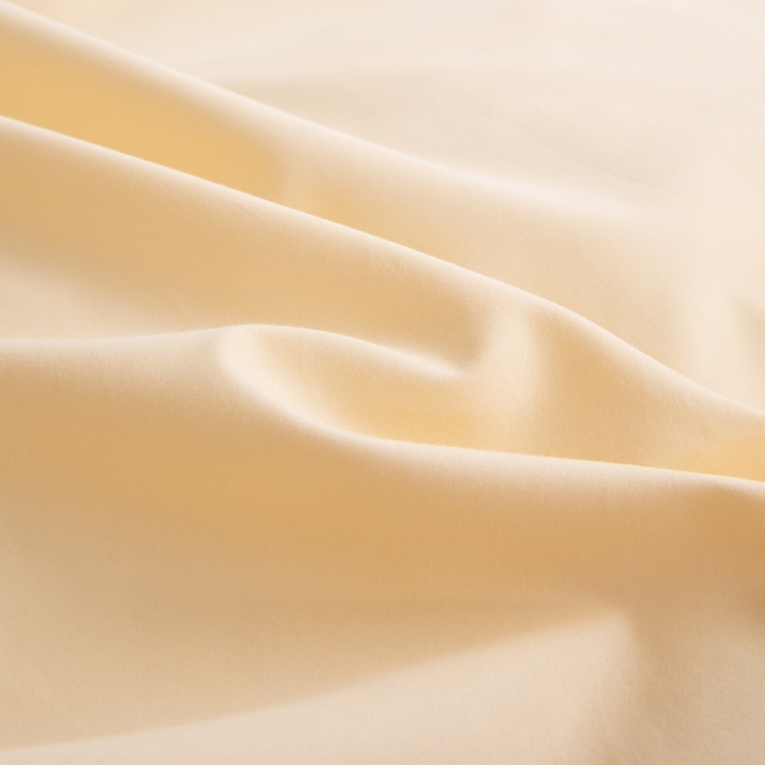 91家纺网 家纺一手货源 找家纺 寝柔家纺 2025新款60支纯棉磨毛长绒棉枕套 奶霜黄