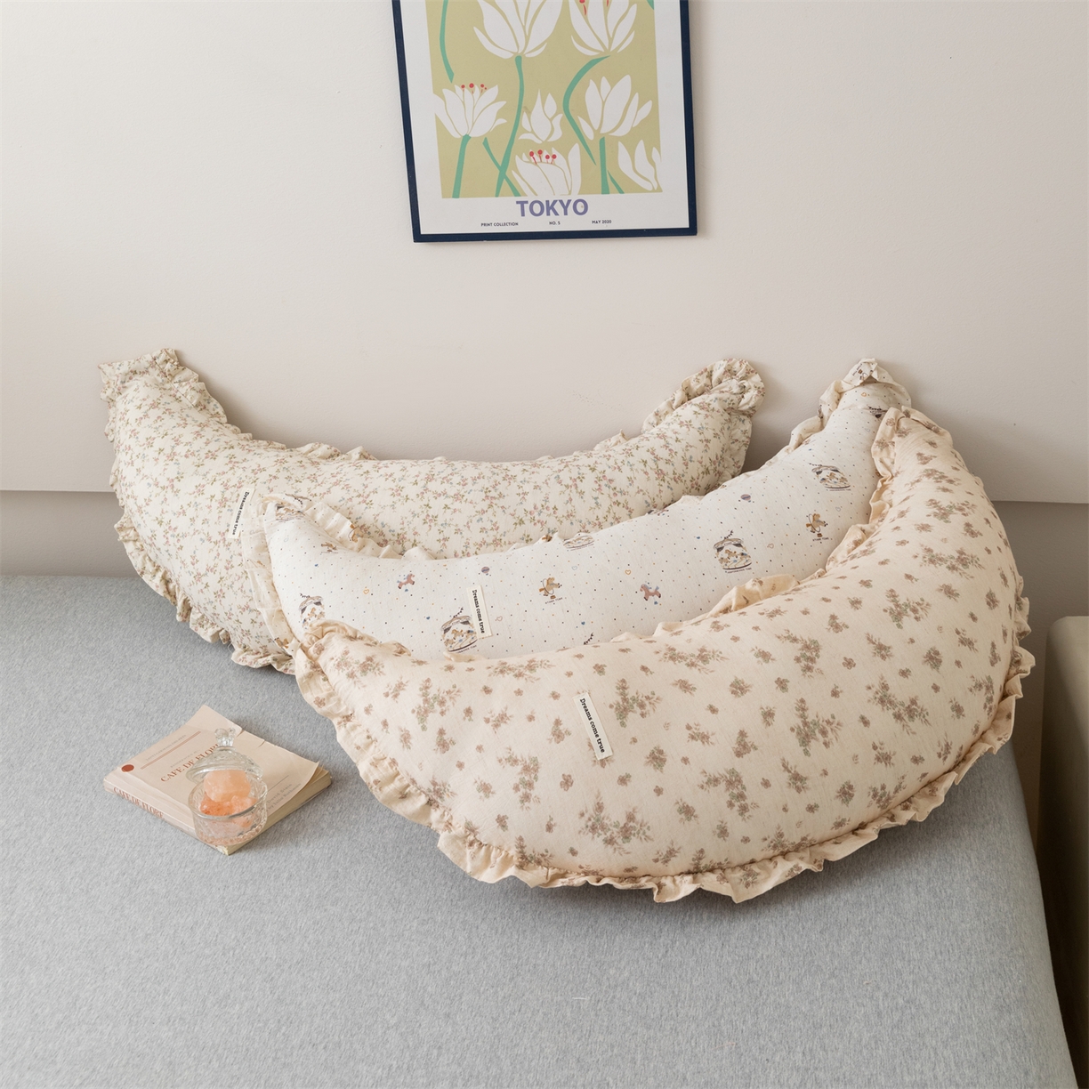 91家纺网 家纺一手货源 找家纺 卓昌枕芯 2025新款棉麻月亮抱枕孕妇枕夹腿抱枕月亮枕头枕芯 组合图