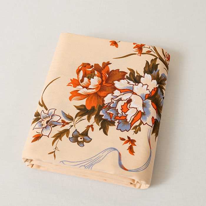 91家纺网 家纺一手货源 找家纺 （总）居美良品 2025新款老上海国民人字纹凤穿牡丹床单