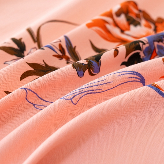 91家纺网 家纺一手货源 找家纺 居美良品 2025新款老上海国民人字纹凤穿牡丹床单 凤穿牡丹-玉色