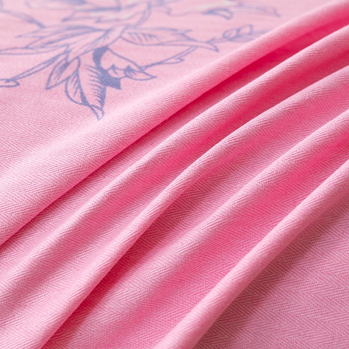 91家纺网 家纺一手货源 找家纺 居美良品 2025新款老上海国民人字纹凤穿牡丹床单 凤穿牡丹-浅粉