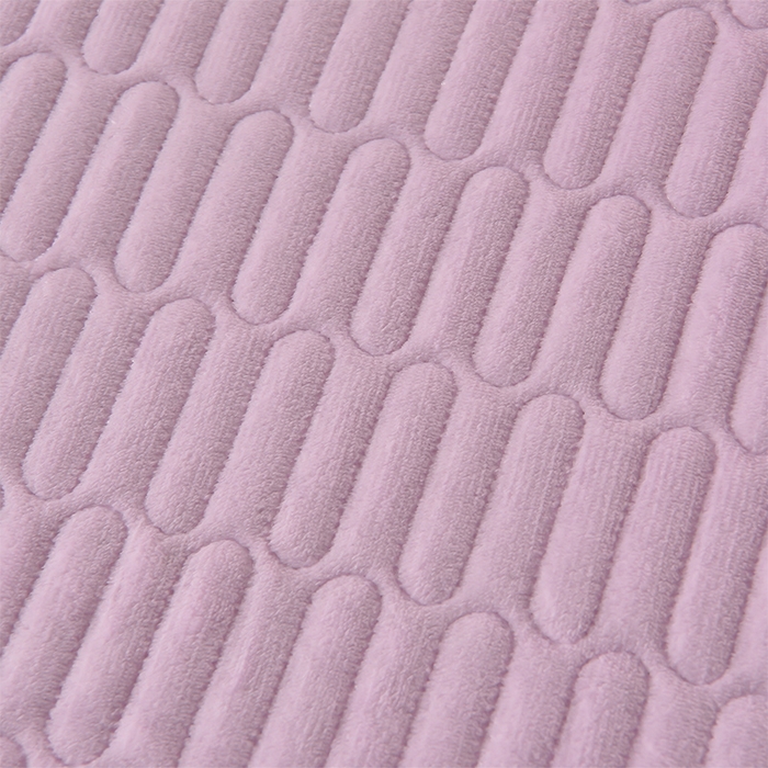 91家纺网 家纺一手货源 找家纺 赫本家纺  2025新款高克重纯色花边款雕花绒床盖款四件套 如梦-紫