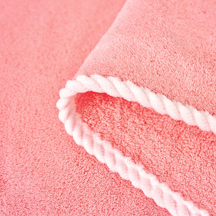 91家纺网 家纺一手货源 找家纺 棠薇家纺 2025新款强吸水浴巾超细纤维速干浴巾加厚浴巾套巾擦身-月亮熊 月亮熊粉 140*70cm浴巾1条