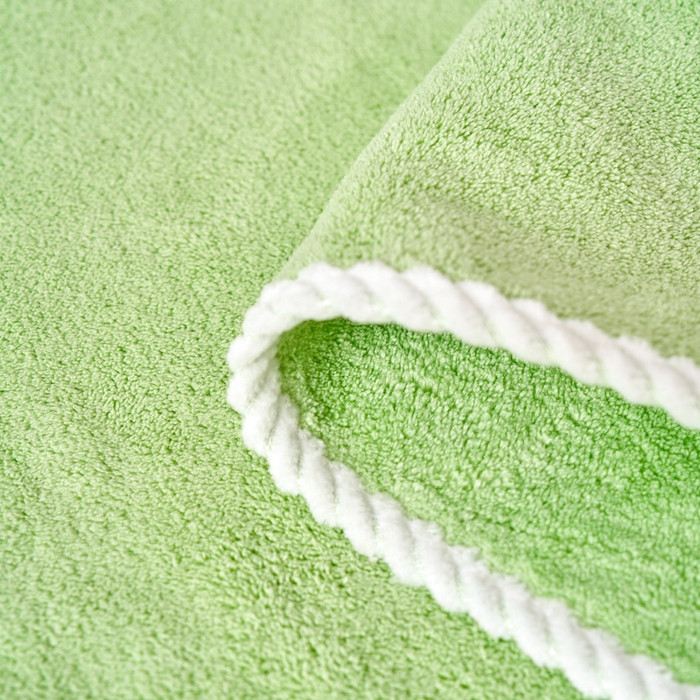 91家纺网 家纺一手货源 找家纺 棠薇家纺 2025新款强吸水浴巾超细纤维速干浴巾加厚浴巾套巾擦身-月亮熊 月亮熊浅绿 140*70cm浴巾1条