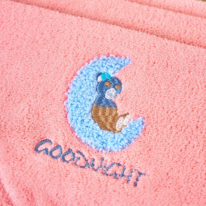 91家纺网 家纺一手货源 找家纺 棠薇家纺 2025新款强吸水浴巾超细纤维速干浴巾加厚浴巾套巾擦身-月亮熊 月亮熊粉 毛巾75*35浴巾140*701浴巾+2毛巾