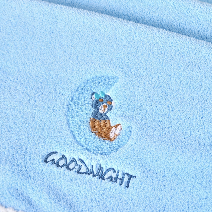 91家纺网 家纺一手货源 找家纺 棠薇家纺 2025新款强吸水浴巾超细纤维速干浴巾加厚浴巾套巾擦身-月亮熊 月亮熊兰 毛巾75*35浴巾140*701浴巾+1毛巾