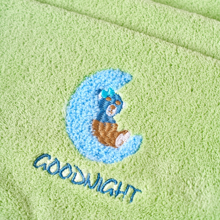 91家纺网 家纺一手货源 找家纺 棠薇家纺 2025新款强吸水浴巾超细纤维速干浴巾加厚浴巾套巾擦身-月亮熊 月亮熊浅绿 毛巾75*35浴巾140*701浴巾+2毛巾