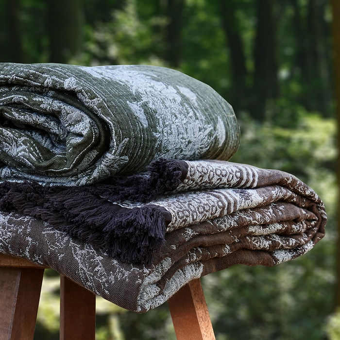 91家纺网 家纺一手货源 找家纺 （总）子和家居 2025新款全棉色织提花毯子毛毯-墨茵