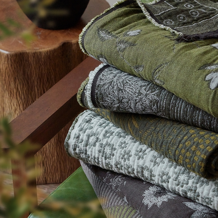 91家纺网 家纺一手货源 找家纺 （总）子和家居 2025新款全棉色织提花毯子毛毯-墨茵