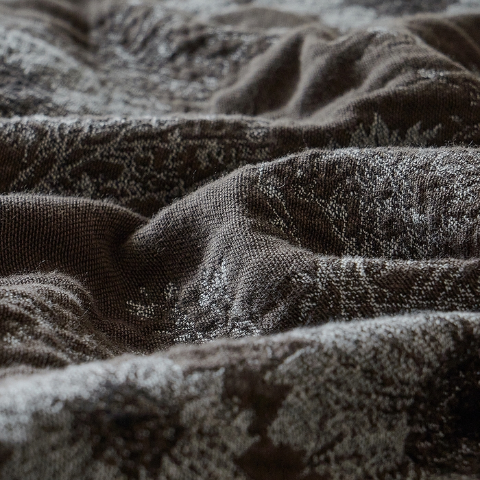 91家纺网 家纺一手货源 找家纺 子和家居 2025新款全棉色织提花毯子毛毯-墨茵 向往生花（咖）