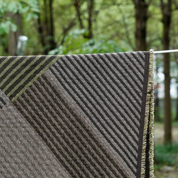 91家纺网 家纺一手货源 找家纺 子和家居 2025新款全棉色织提花毯子毛毯-墨茵 墨榛