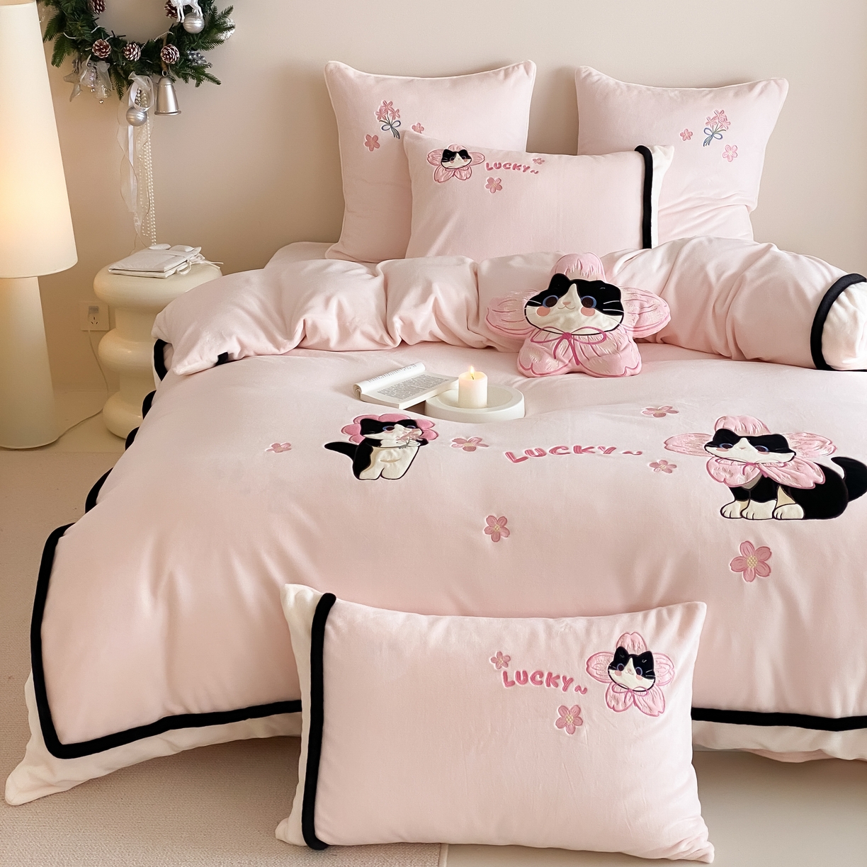 91家纺网 家纺一手货源 找家纺 （总）MIU缪家居 2025春夏新款60支兰精天丝四件套-爱莎